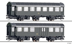 Tillig 01073 - TT - 2-tlg. Umbauwagen-Set, 2. Klasse, DB, Ep. III